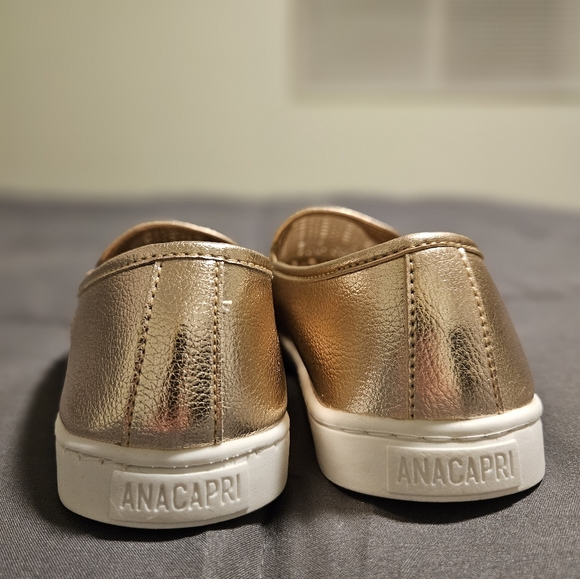 GOLD METALLIC SLIP-ON SNEAKER - Picture 2 of 7